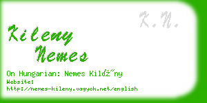 kileny nemes business card